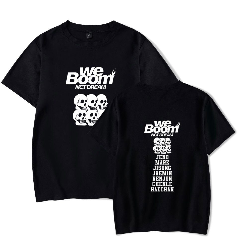 KPOP NCT DREAM New Album WE BOOM 2D print T-shirt Women/Men Clothes Hot Sale Tops Short Sleeve T Shi