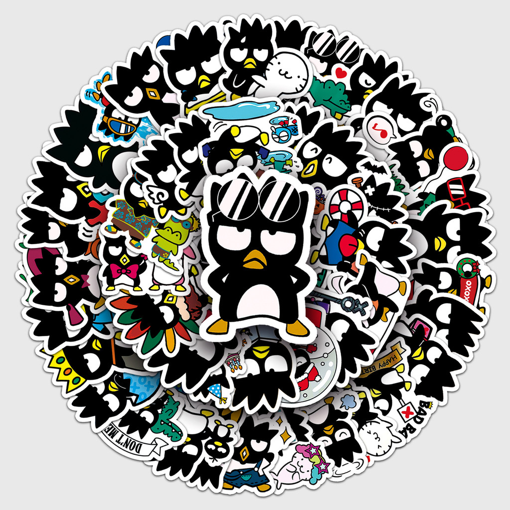 พร้อมส่ง! small size Bad Badtz-Maru แบดแบตซ์มารุ SANRIO Sticker สติกเกอร์กันน้ำ 50ชิ้น