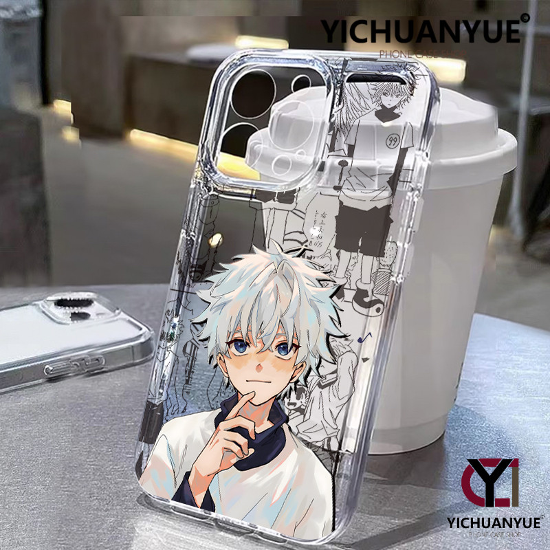 YICHUANYUE กรณีโทรศัพท์ซิลิโคนใสหรูหรา สำหรับ SAMSUNG Galaxy A55 A06 A05S เข้ากันได้ SAMSUNG Series Various Anime Style