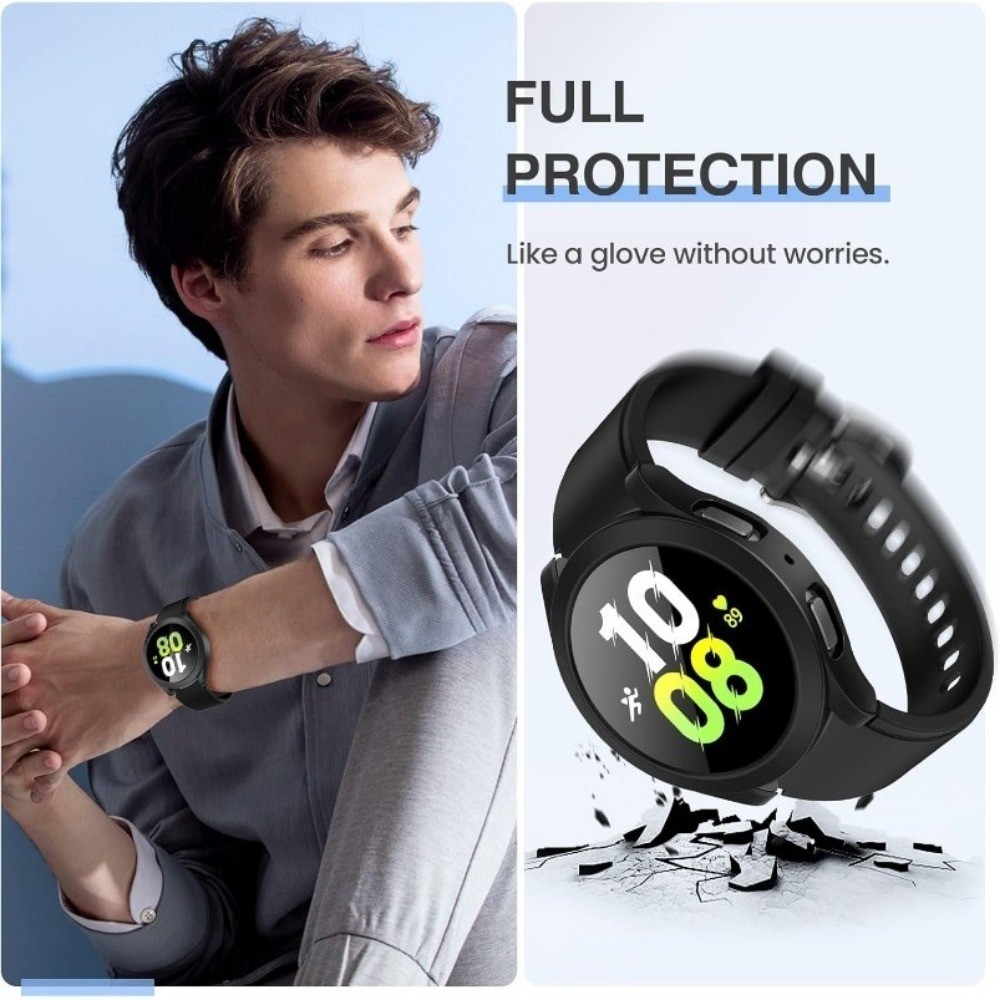 SAMSUNG สําหรับ ซัมซุง กาแลคซี นาฬิกา6/5/4 40มิลลิเมตร44มิลลิเมตรป้องกันหน้าจอกรณีป้องกันใบหน้าปกคลุมสําหรับนาฬิกา5มือโปร 45มิลลิเมตรฮาร์ดกันชนในตัวกระจกฟิล - รูปที่ 2
