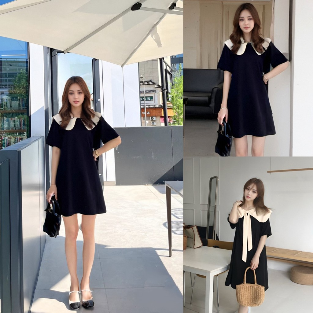 เดรสสั้นทรงหลวมไซส์ใหญ่สไตล์ฝรั่งเศส ที่ออกแบบมาเพื่อให้คุณรู้สึกสบาย