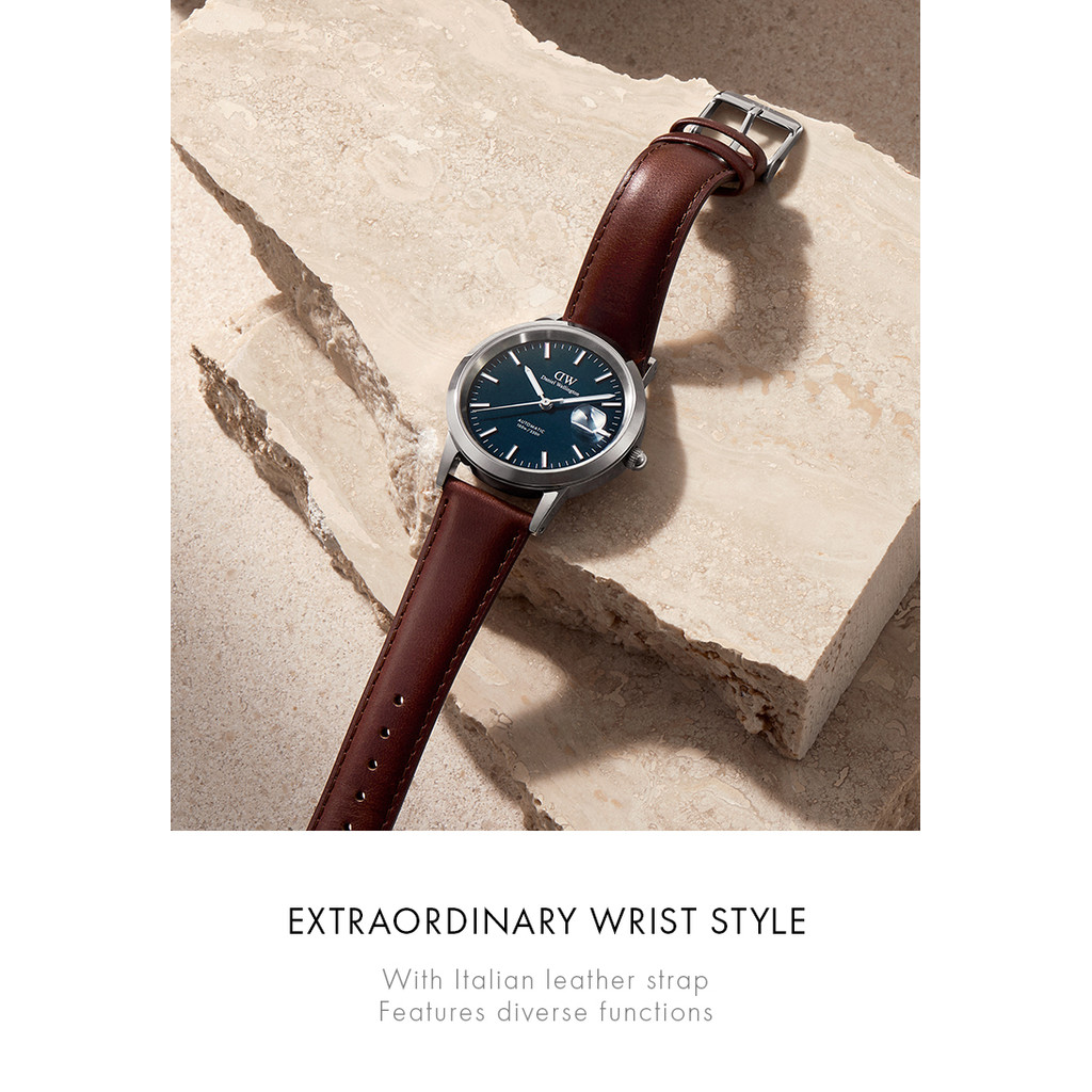 Daniel Wellington นาฬิกาข้อมือ Iconic Automatic 40mm St Mawes Rose Gold Arctic