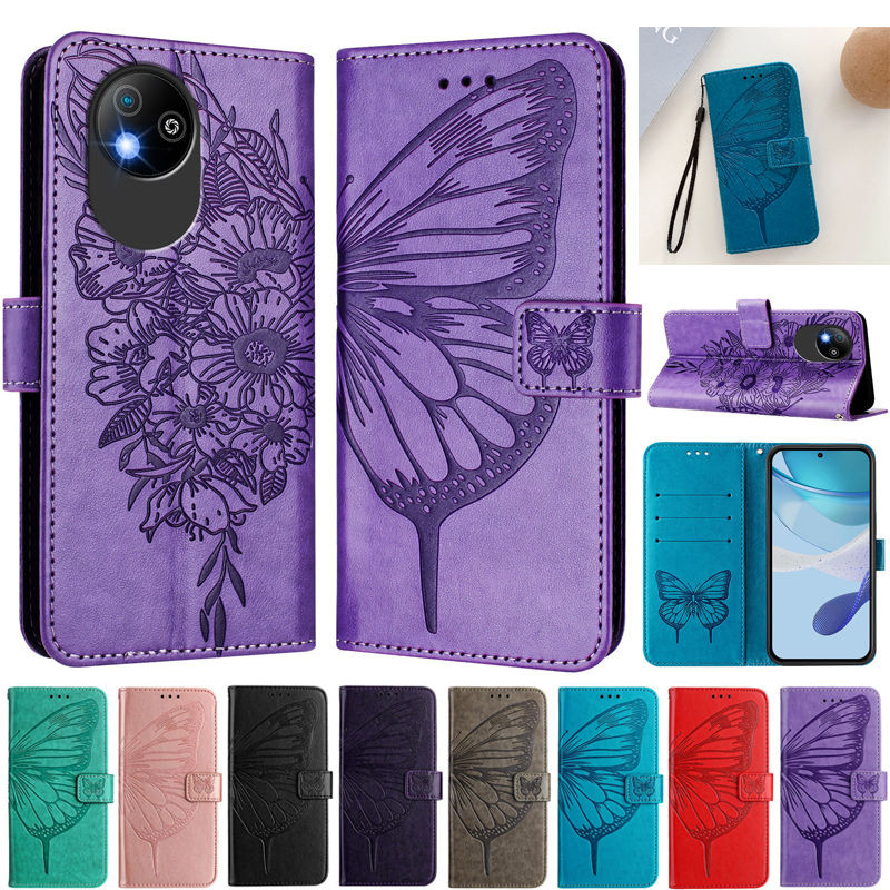 ZTE Blade A35 Lite สําหรับ ZTE Blade A35 Core Case ZTE Blade A55 เคสโทรศัพท์ขาตั้งกระเป๋าสตางค์แฟชั่