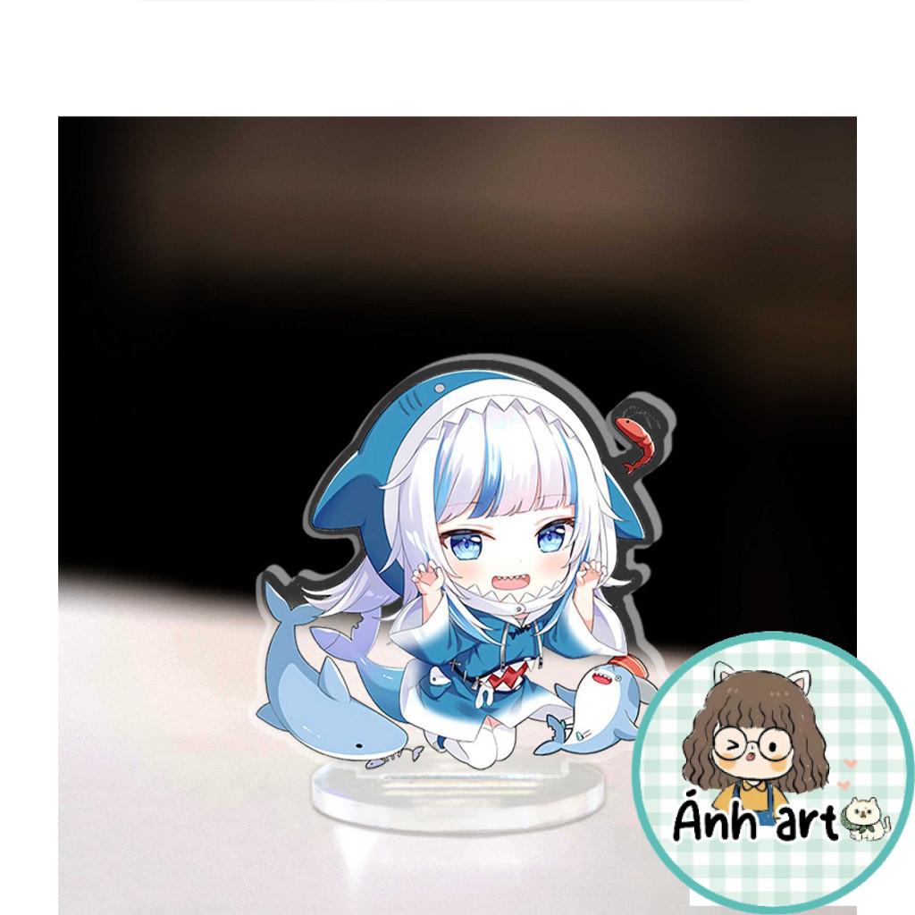 Mini รุ่น Vtuber Shoto Hololive Gawr Gura Virtual Youtuber ญี่ปุ่นตกแต่งการศึกษามุม 3 ซม.สูง