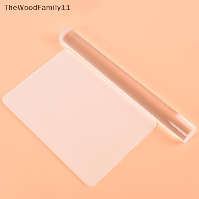 Tt Solid Clay Rolling Pin ลูกกลิ้งดินอะคริลิค DIY Modelling Clay เครื่องมืออุปกรณ์เสริม TH