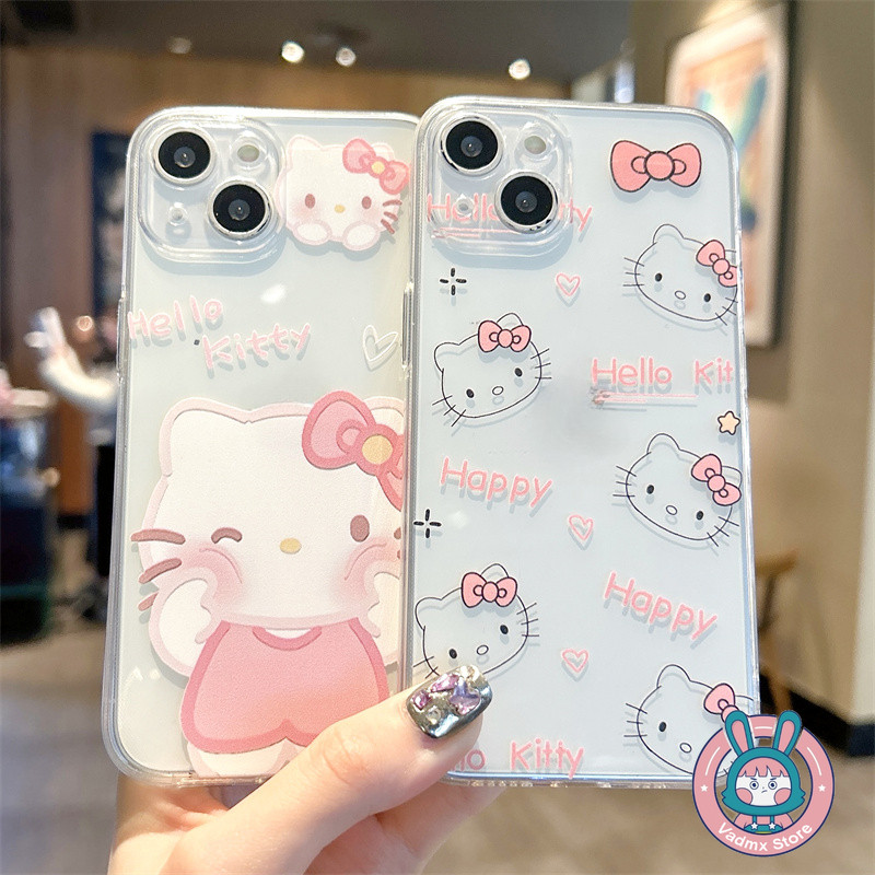น่ารัก Hello Kitty เคสโทรศัพท์สําหรับ Vivo iQOO Z9 Turbo + Z9X Z8 Z8X Z7X Z7i Z6 Z6X Z5 Z3 Z1 Z1X U5