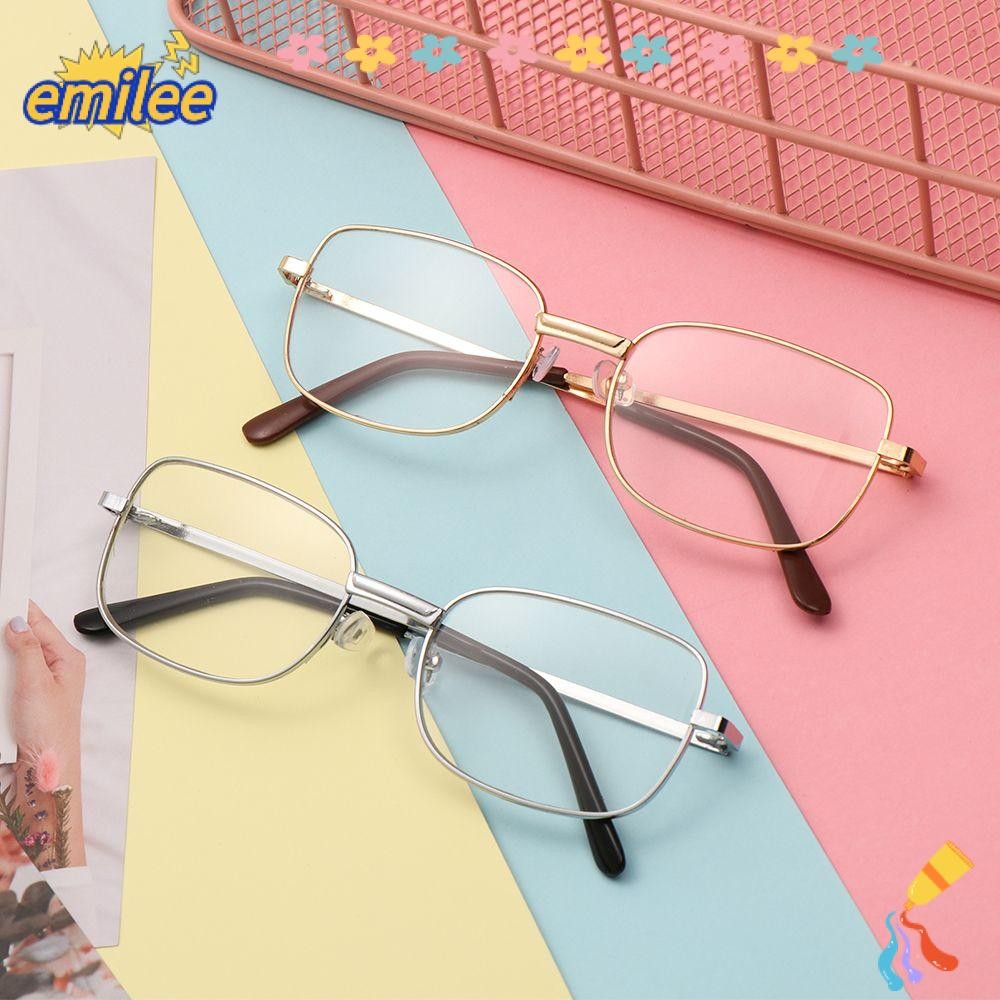 Emilee แว่นตาอ่านหนังสือแว่นขยายโลหะ Eye สวมใส่ Vision Care