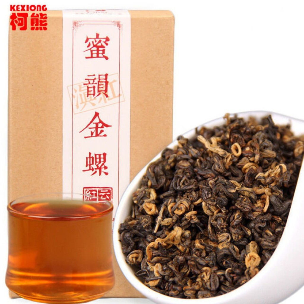 200g Kunming Crested Early Spring Honey Rhyme Gold Screw สีดําสีแดง Dianhong อาหาร