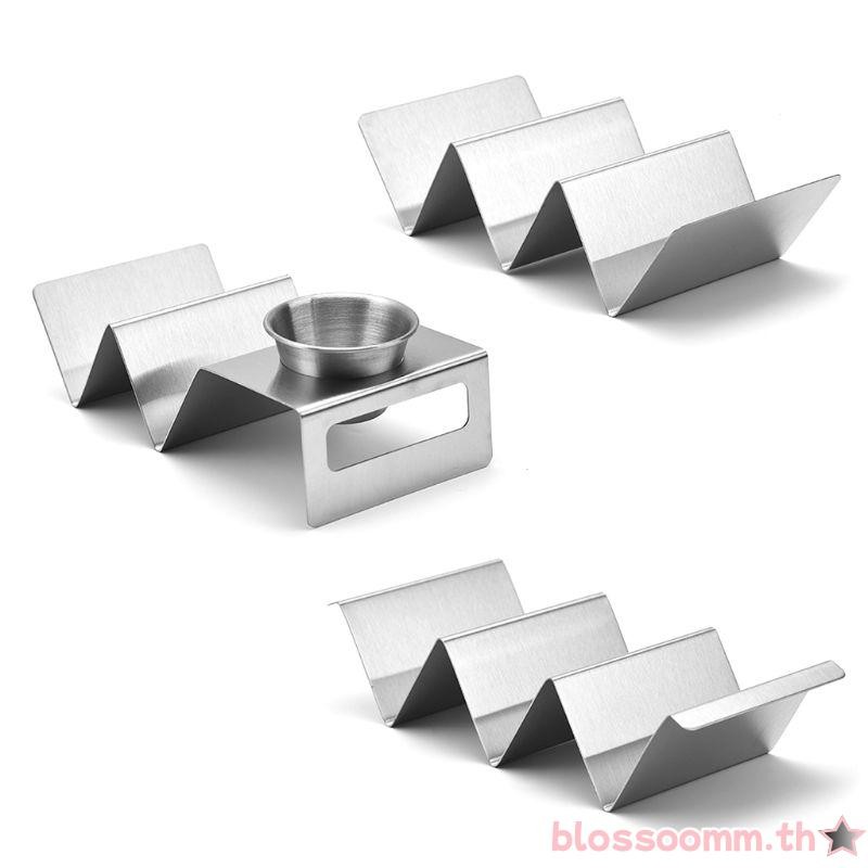 Bloss Stainless Steel Taco for Shell Taco Holder Stand Taco Plates Spring Roll Ra