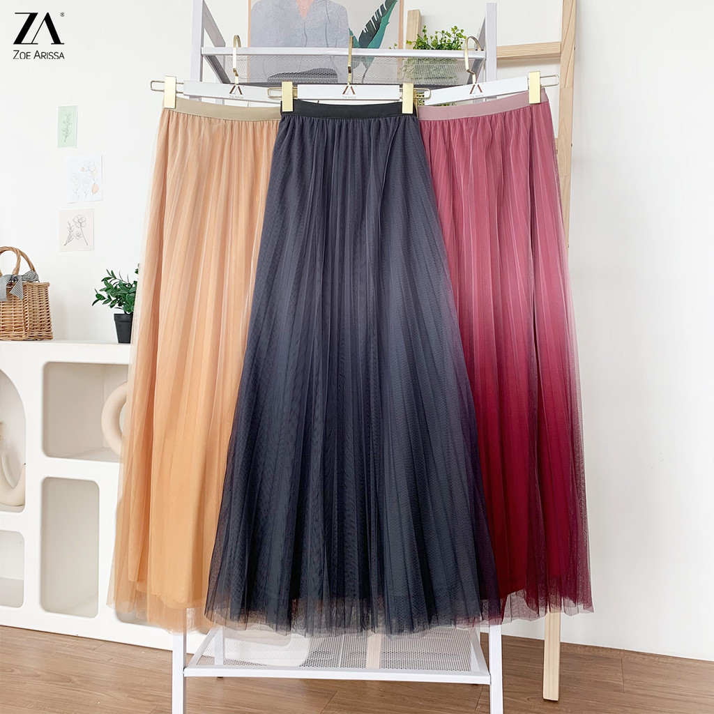 ZOE ARISSA SKIRT MUSLIMAH RUFFLED SKIRT Jorjie Hegina Maxi กระโปรง Labuh Tutu กระโปรง Ayden กระโปรงย
