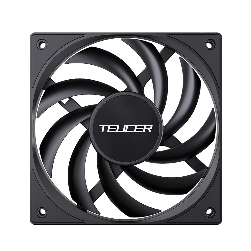 Teucer 5PCS UT-12015 Slim PC Fan 120x120x15mm FDB Bearing Case Fan พร้อมเทคโนโลยีการแชร์ PWM (PST), มอเตอร์เงียบ, 800–2400 RPM