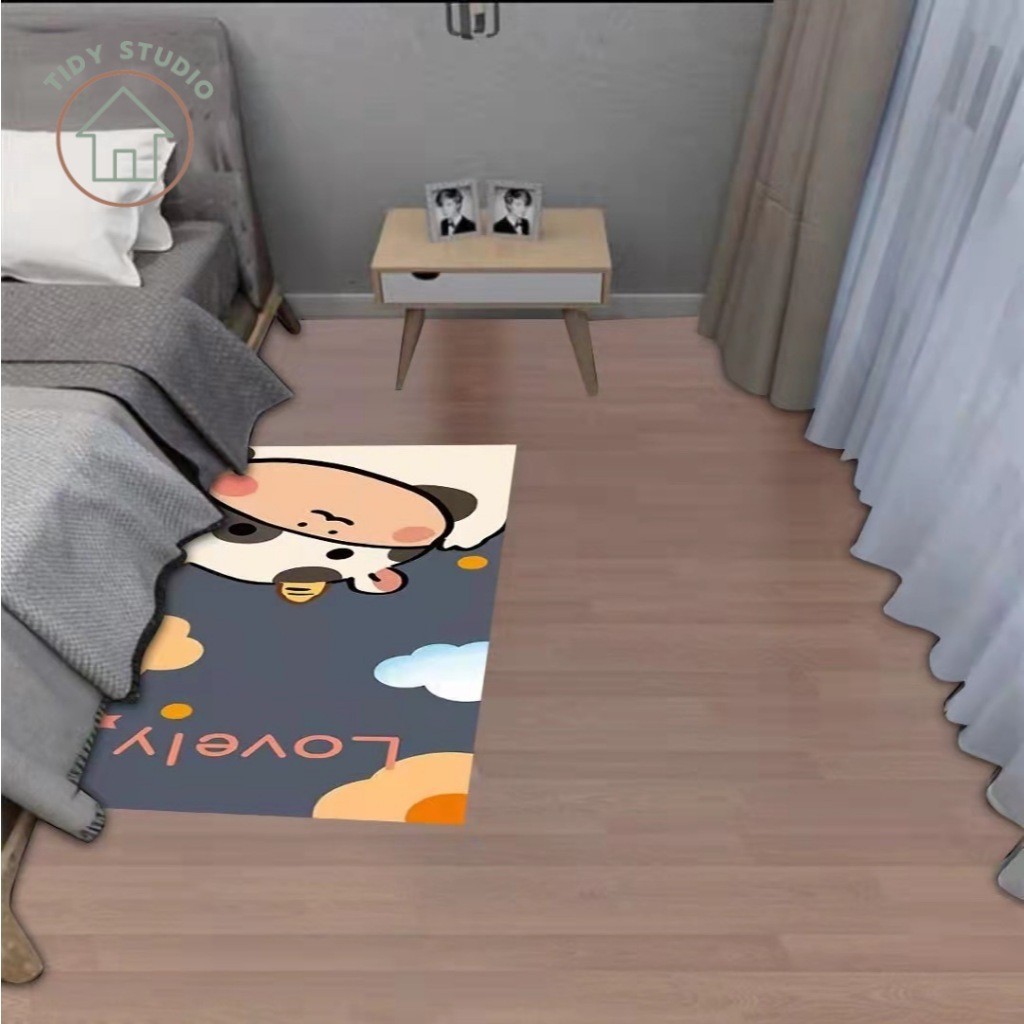 พรมปูพื้นขนาด 40x60 ซม. ลายการ์ตูน พรมปูหน้าห้องน้ำ เช็ดเท้า พร้อมส่ง 4 ลาย