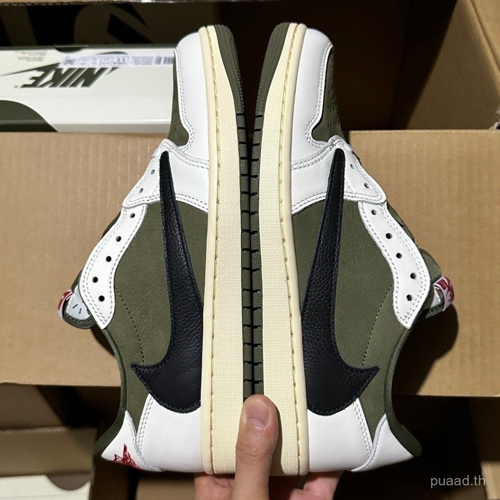 2024 [ljr 5]travis SCOTT x Air Jordan 1 Low OG "Medium OLIVE] 现货包og AJ1