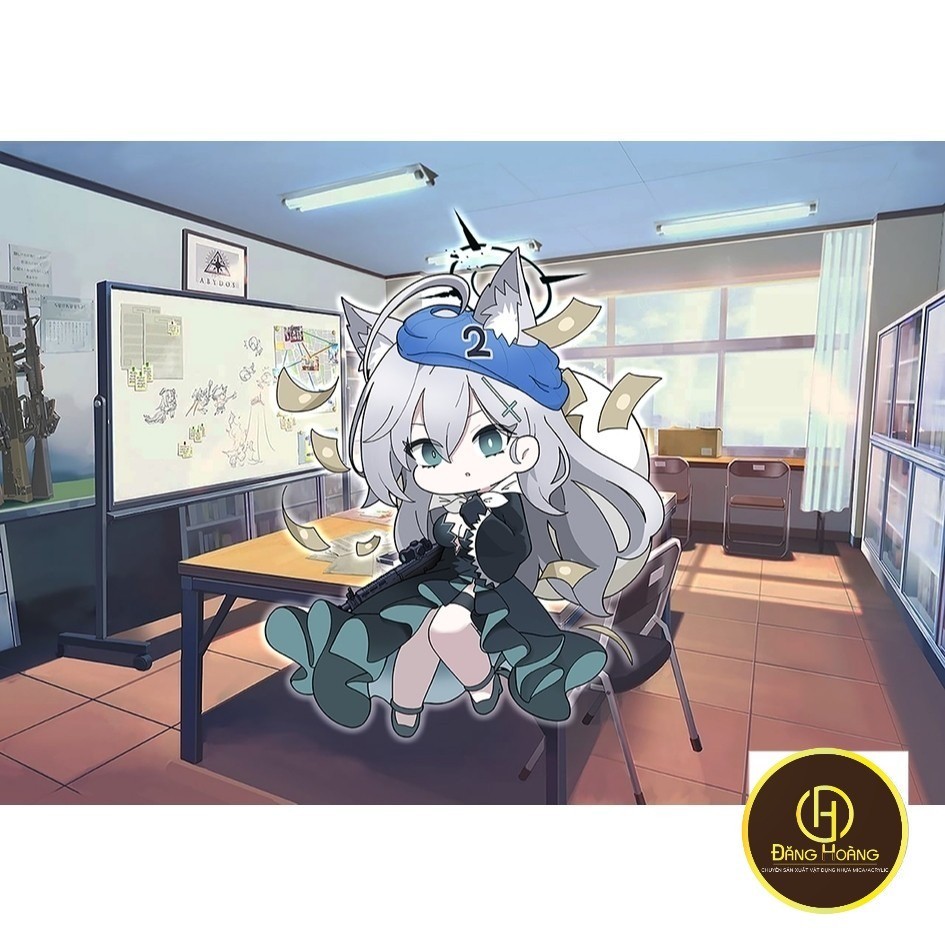 Heister Kuroko/Shiroko Terror Chibi พวงกุญแจ 6 ซม. Blue Archive (Blue Archive) - DH