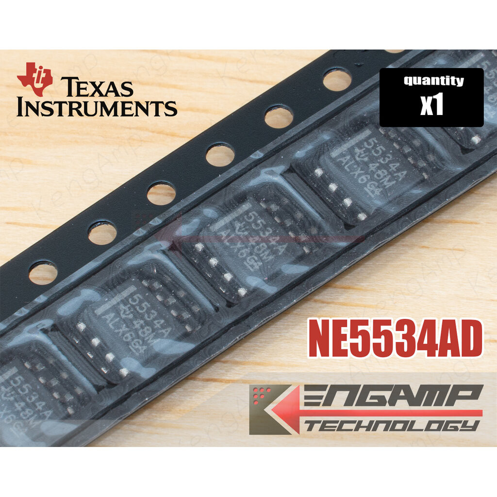 (1ตัว) [IC] NE5534A NE5534ADR (SOIC) TEXUS Low-Noise Single OP-AMP