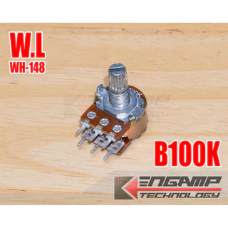 (มีตัวเลือก) [VR] WH-148 B10K B20K B50K B100K ST แกนยาว 15mm ยี่ห้อ W.L วอลุ่มปรับค่าความต้านทาน