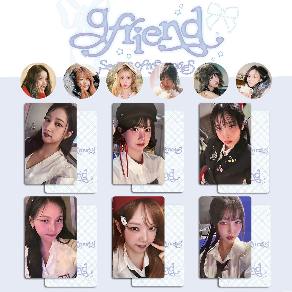 6 ชิ้น GFRIEND 10th Anniversary Season of Memories Lomo Cards So Won Ye Rin Eun Ha SOLO โปสการ์ดกันน