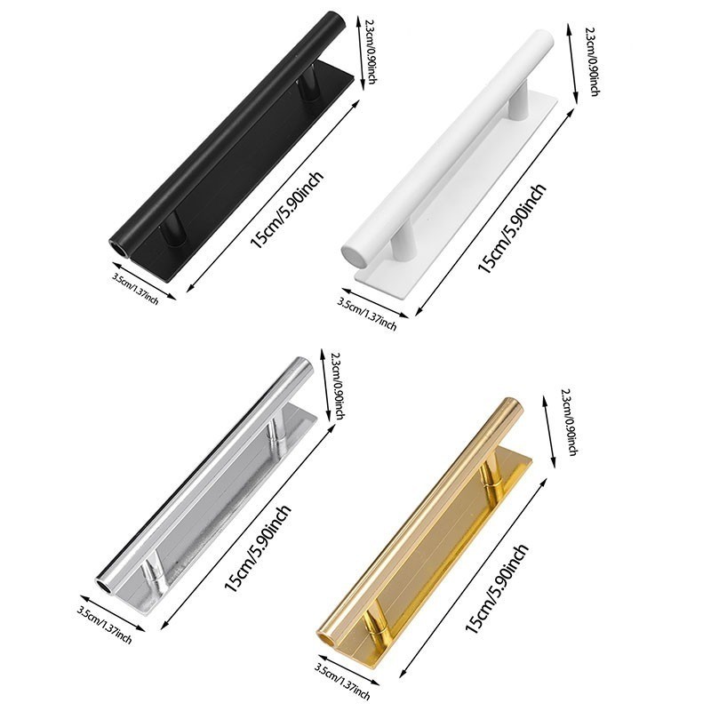 1/2/4 ชิ้น Strong Self-Adhesive เฟอร์นิเจอร์ประตู Handles - ตู้สไตล์โมเดิร์นลิ้นชักลูกบิด - ตู้เสื้อผ้าเสริมจับ - รูปที่ 6