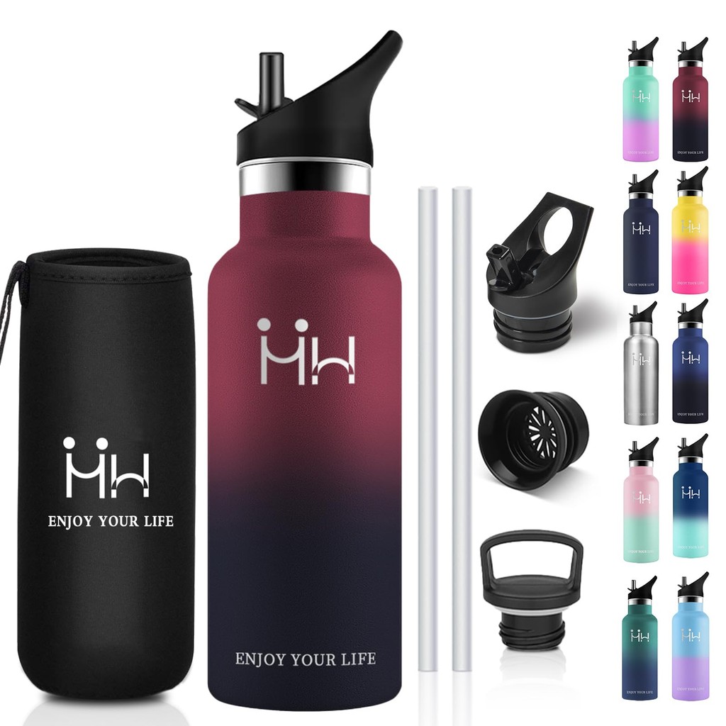 Water bottle for kids and girls, 500ml, direct drinking stainless steel bottle, water bottle, seamle