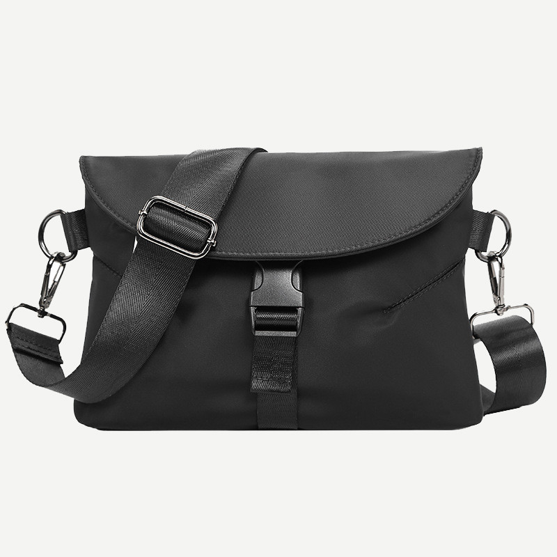 Sunwish SWS-Ja38 2025 แฟชั่นเกาหลีไนลอนกันน้ํา Slim Envelop Shape Sling Bag กระเป๋าสะพายไหล่ผู้ชาย