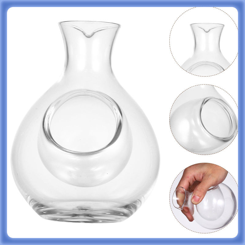 Glass Liquor Decanter Ice Liquor Bottle Wine Decanter Ice Wine Dispenser For Bar