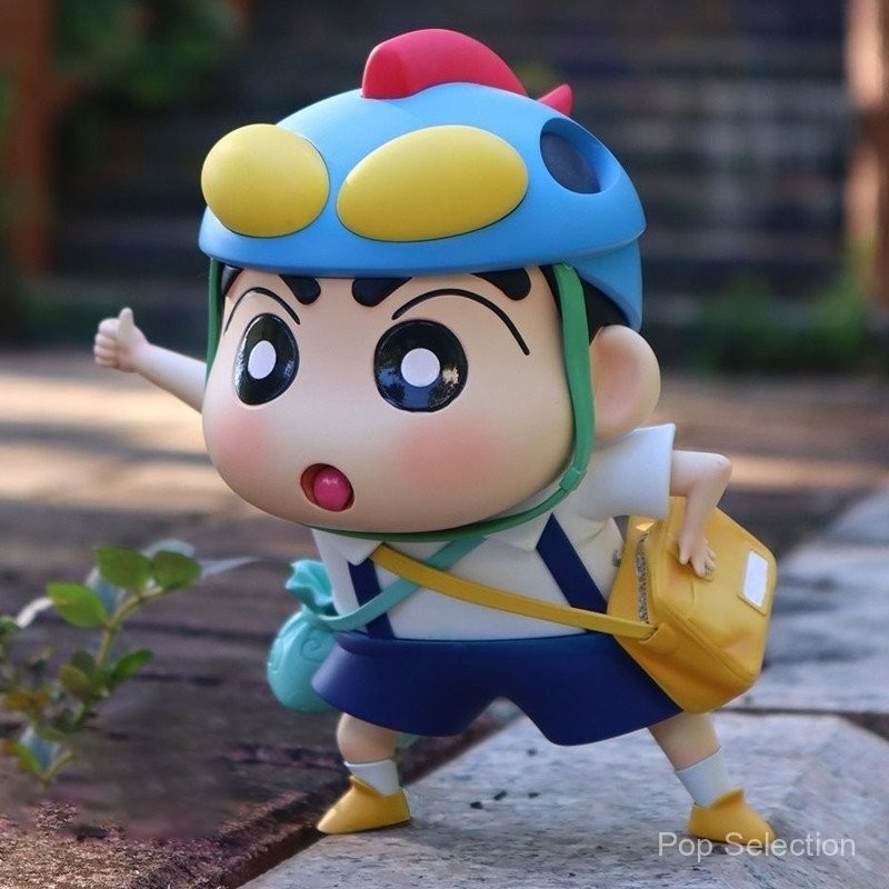15ซม. อนิเมะ Crayon Shin-chan Nohara Shinnosuke เหมือนปุ่มแอคชั่น Kamen Hood เวอร์ชัน Q รูปปั้นคอลเลคชัน PVC ฟิกเกอร์แอคชั่น โมเดลตุ๊กตา