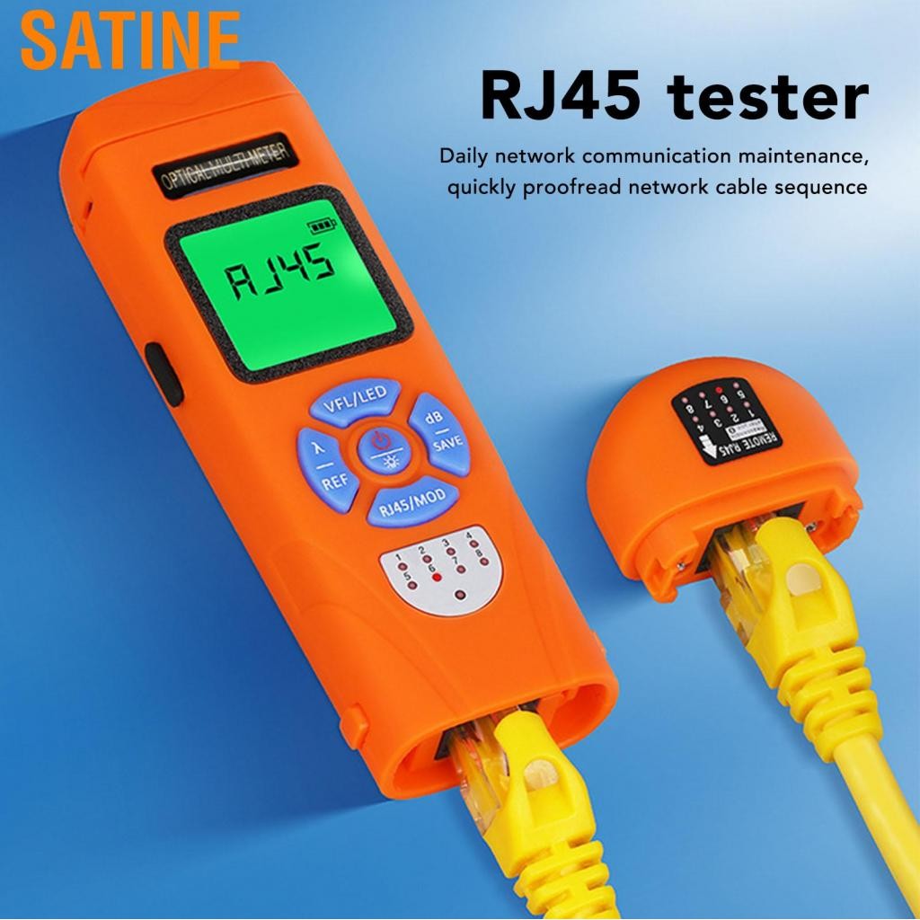 SaTine เครื่องวัดพลังงานออพติคอลแบบพกพา FC SC ST อินเตอร์เฟส 50km VFL Visual Fault Locator สำหรับการ