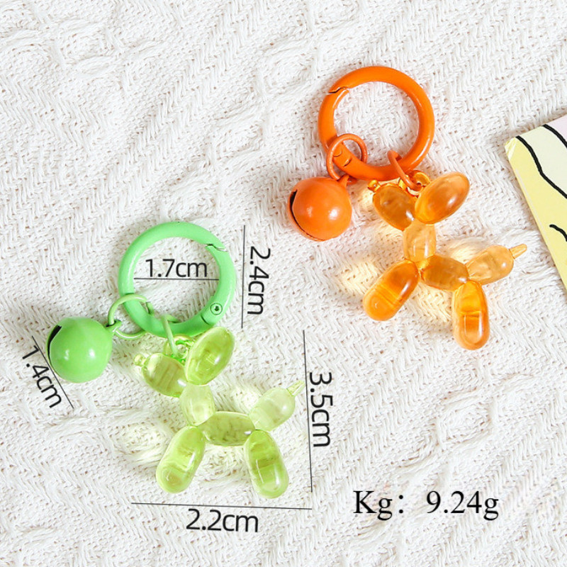น่ารักการ์ตูนบอลลูนสุนัขพวงกุญแจ DIY สําหรับผู้หญิงสาว Y2K กระเป๋าจี้คู่พวงกุญแจรถเครื่องประดับของขวัญอุปกรณ์ตกแต่ง ราคา ถูกที่สุด ดีลบีเคเค แกลเลอรีภาพที่ 6