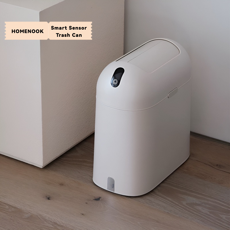 ​​ถังขยะเซ็นเซอร์นอร์ดิก - ถังครัว/ห้องน้ําแบบสัมผัส 20 ลิตรพร้อมการตรวจจับสองโหมดและฝาปิดเงียบ​