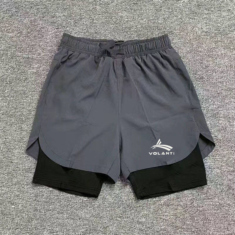 【Ready Stock】 Worrandi Track and Field Training Running Quick-Drying Pants Workout Shorts Fake Two-P