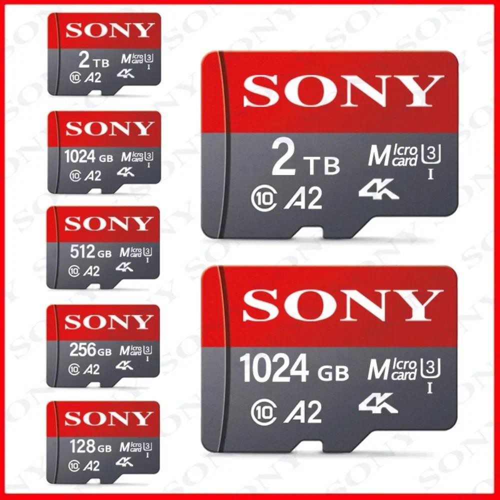 Original SONY การ์ดหน่วยความจํา 128GB Class10 2TB 1TB 512GB Mini SD การ์ด 128GB 64GB A2 V60 Micro SD การ์ดความเร็วสูง SD/TF สําหรับ Xiao Mi