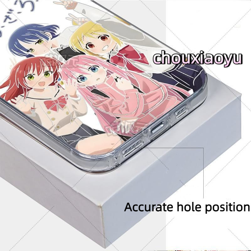 เหมาะสําหรับ VIVO IQOO13 IQOO12 IQOOZ9 Y36 Y27S Y35 Y27 V27 เคสโทรศัพท์อะนิเมะ Lonely Rock Frosted สีสันเงิน - รูปที่ 3