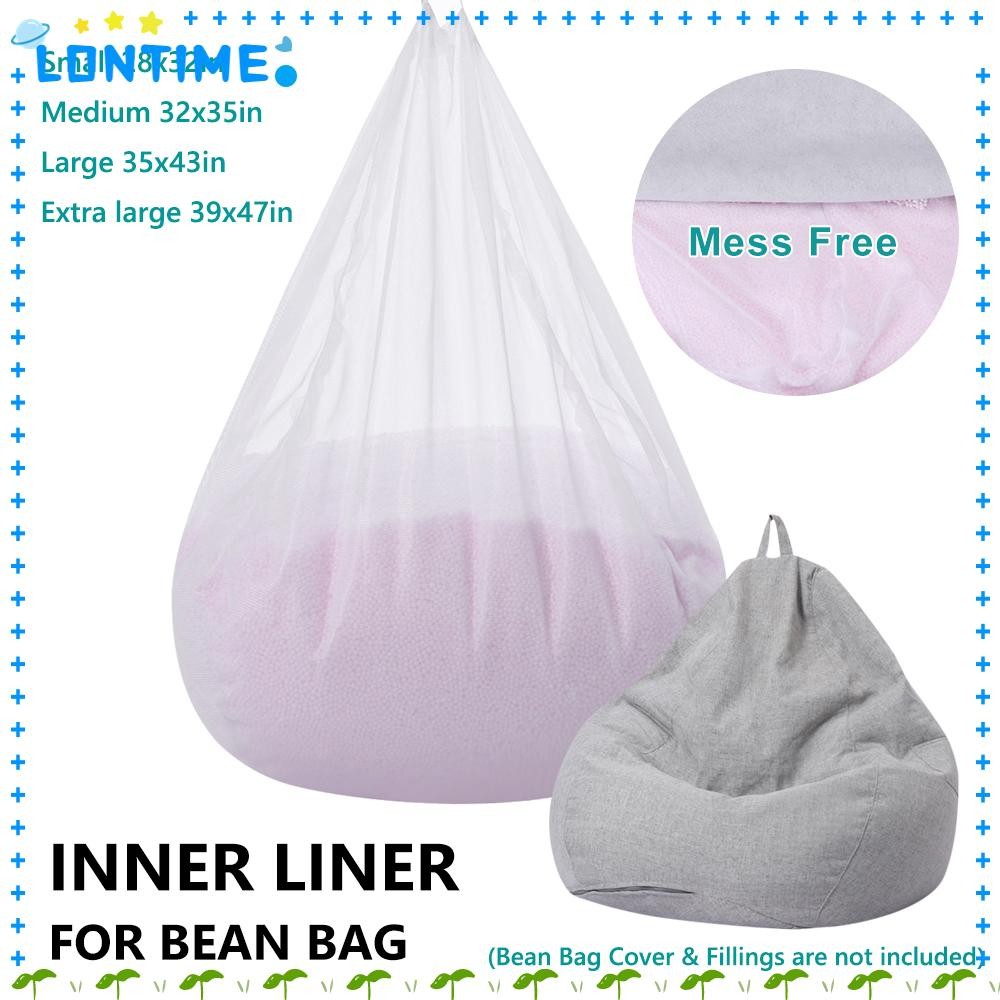LONTIME ซับด้านในสําหรับบีนแบ็กทําความสะอาดง่ายถุงถั่วเก้าอี้ด้านในพรีเมี่ยมถุงถั่วใส่เปลี่ยนฝาครอบ
