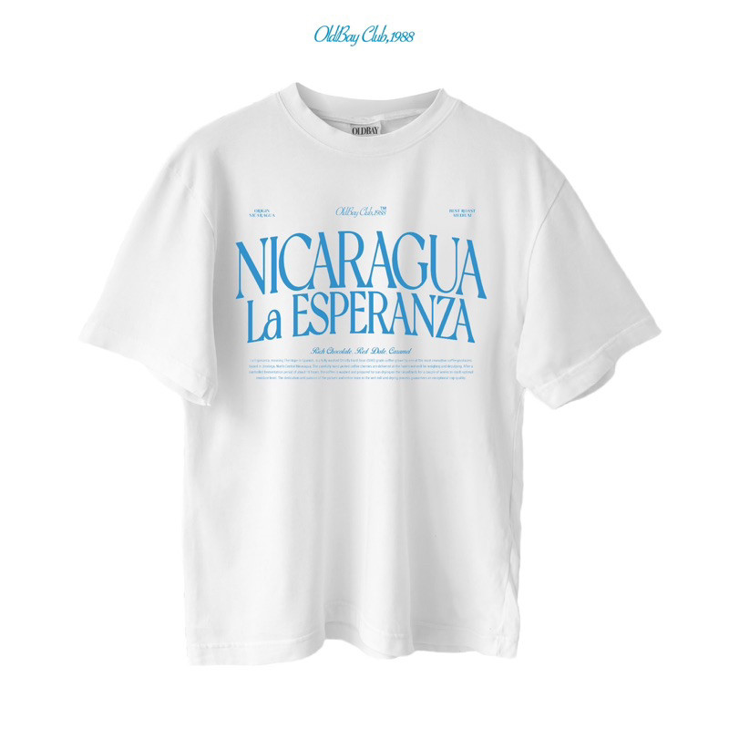 ✨พร้อมส่ง✨OLDBAY® Oversize Tees“NICARAGUA LA ESPERANZA ”