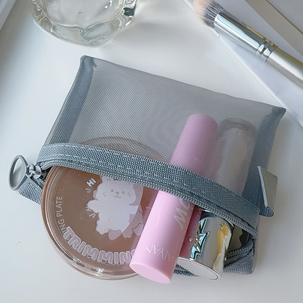 3ขนาดไนล่อนตาข่ายความงามแต่งหน้ากระเป๋าที่มีซิปอุปกรณ์แปรง-อเนกประสงค์ผู้ชายผู้หญิงอุปกรณ์อาบน้ํา - รูปที่ 7