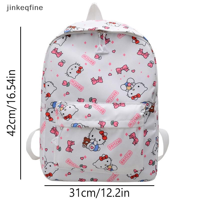 KTH Sanrio Hello Kitty กระเป๋าเป้สะพายหลังอะนิเมะ Kuromi กระเป๋าสะพายความจุขนาดใหญ่สาวหวาน Capybara กระเป๋าเป้สะพายหลังร้อน