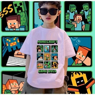 🍒 เสื้อเด็ก Minecraft Jj & Mikey Maizen เสื้อเกมส์ สำหรับเด็กและผู้ใหญ่