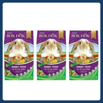 แพ็ค 3 ถุง BOKDOK FT50 อาหารกระต่าย ทุกสายพันธ์ุ บรรจุ 1 kg/…