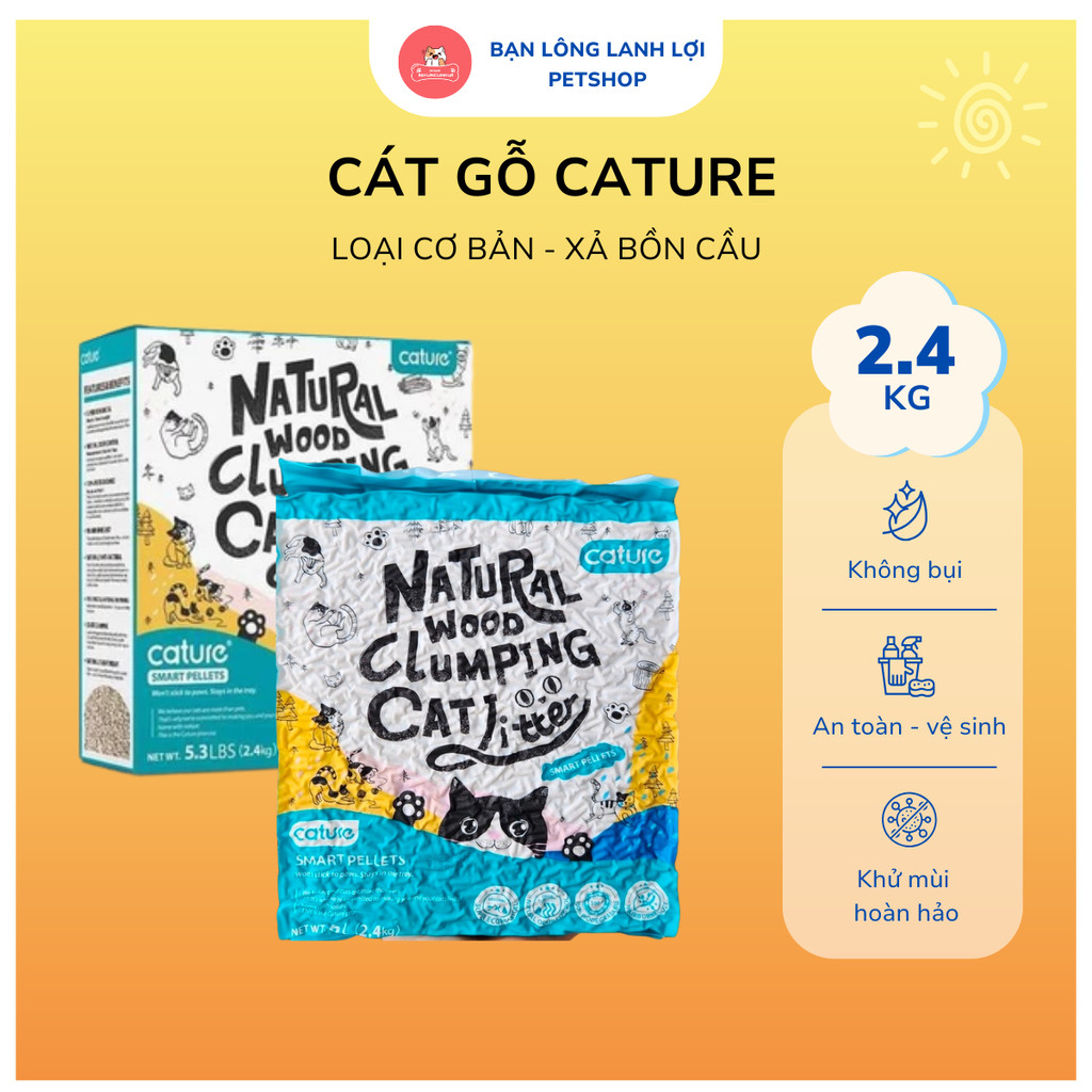 Cature Smart Pellet 6L ทรายแมว (ทรายแมวไม้)