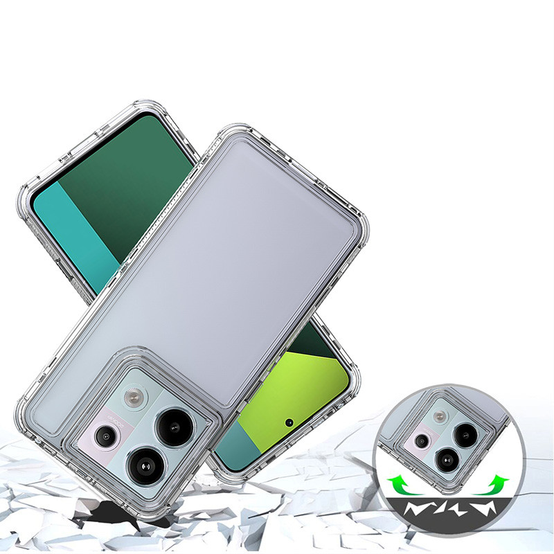 สําหรับ Xiaomi Poco X6 X5 Pro 5G Luxury Hybrid อะคริลิคโปร่งใสเคสใส