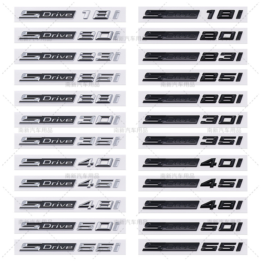 3D SDrive 18i 20i 23i 25i 50i 30i 35i 40i 45i ตัวอักษรโลโก้รถด้านหลังป้ายสัญลักษณ์รูปลอกสติกเกอร์สํา