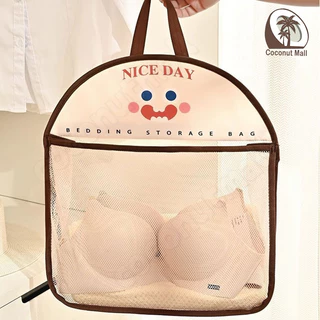 ถุงตาข่ายเก็บของ ถุงตาข่ายแขวน กระเป๋าจัดเก็บชุดชั้นใน ขนาดใหญ่ ถุงตาข่าย ระบายอากาศ กันความชื้น