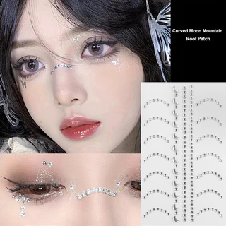 ในไทย-พร้อมส่ง✨ตกแต่งใบหน้าDIY 3Dสติกเกอร์รูปหัวใจดวงจันทร์เพชร สติกเกอร์เพชรแต่งหน้าสำหรับเด็ก เครื่องประดับแฟชั่น-Move