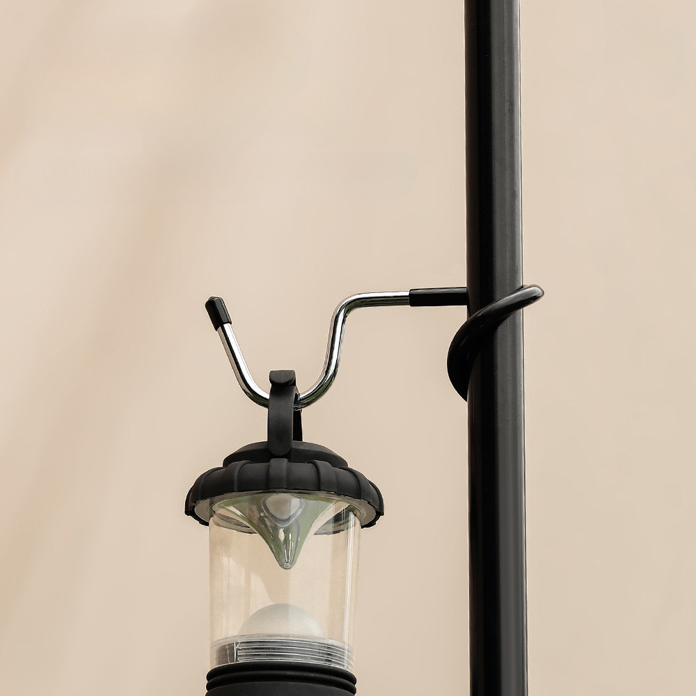 คลิปแขวนเสาหลังคา ขาตั้งไฟพกพา ตะขอแบบไม่ต้องเจาะ ตะขอหางหมู ตะขอสแตนเลสหนา