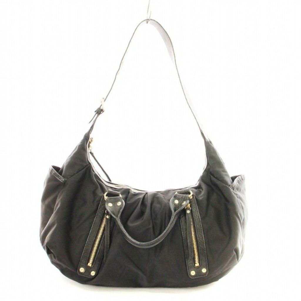 russet Shoulder Bag mm Nylon black Direct from Japan Secondhand