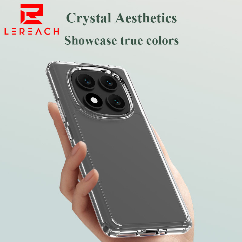 Lenuo & Lereach สําหรับ Xiaomi Redmi Note 15 14 Pro Plus 14C 4G กรณีคริสตัลใสกันกระแทกพร้อมเทคโนโลยี Anti Yellowing TPU PC Hybrid Design
