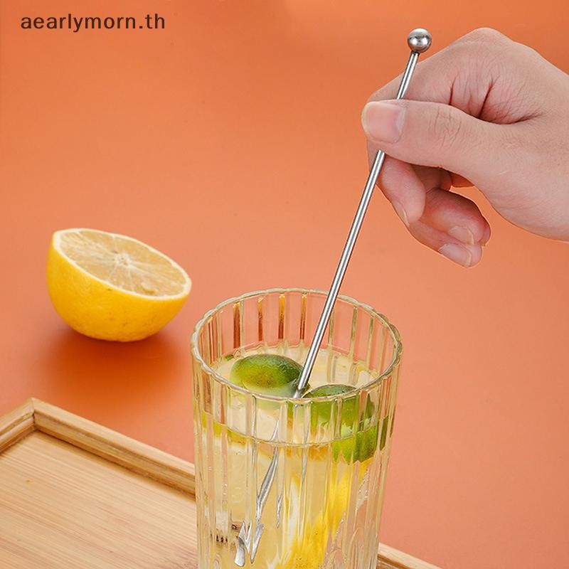 AA 304 สแตนเลสสตีลกาแฟกวน Stick Bar น้ําผลไม้ Rio ค็อกเทล Creative Mixer Stick แชมเปญ Swizzle Sticks