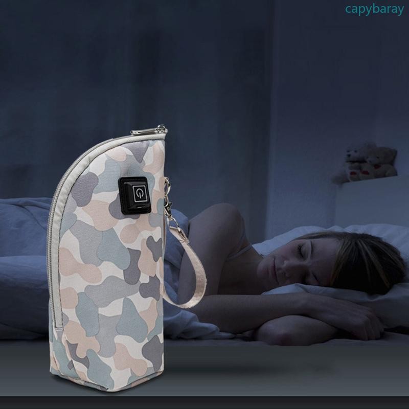 Cpy 5V 2A เครื่องทําความร้อน Travel เครื่องอุ่นนมปรับอุณหภูมิเครื่องทําความร้อนนมแม่กระเป๋าแบบพกพา USB ขวดนมอุ่น