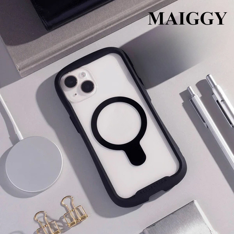 Maiggy High-end เอวเล็กเคสโทรศัพท์แม่เหล็กใสเหมาะสําหรับ iPhone 15 14 13 Pro Max ไร้สายชาร์จฝาครอบป้องกันกรณี