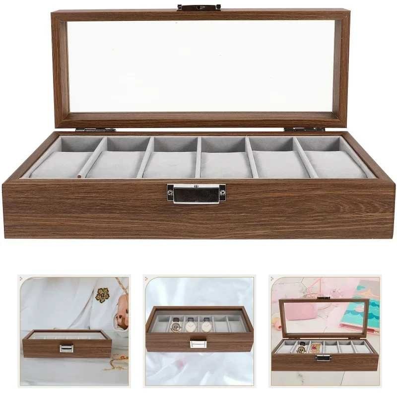 LuWei Watch Storage Organizer กล่องนาฬิกา 6 ตาราง